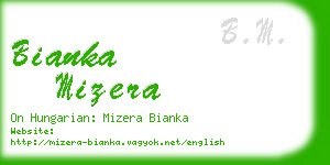 bianka mizera business card